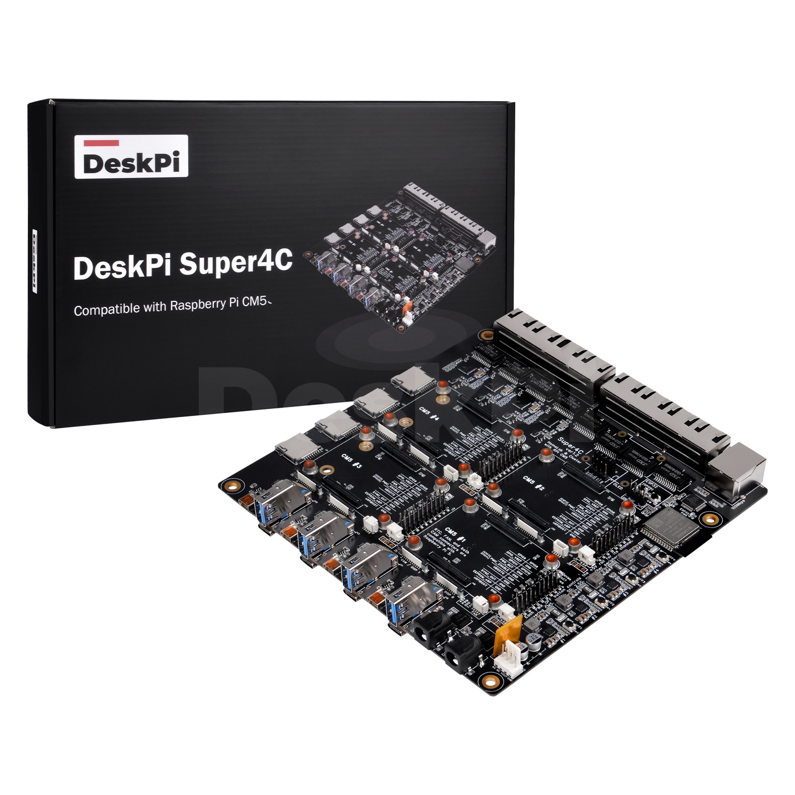 Deskpi Super6C - DeskPi Super4C Raspberry Pi CM5 Küme
