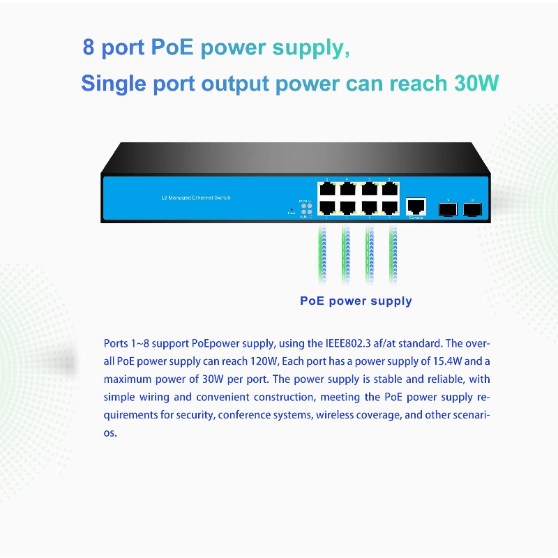 12 Portlu 8/PoE 4/10G SFP L3 Y - Sfp+ 10G Managed Switch 8 Port incelemesi ve fiyatı
